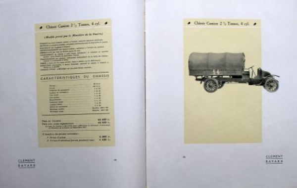 Clement-Bayard Automobiles Modelprogram 1912 Carbrochure (7932)